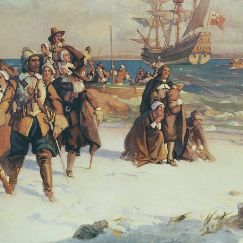 سفينة-مايفلاور-التي-حملت-المستعمرين-للعالم-الجديد-أمريكا